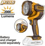 INGCO Lanterna 20V 2000 Lumeni INGCO CWLI2088 (CWLI2088)
