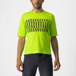 Castelli Jersey cu maneca scurta Castelli Trail Tech Tee, Galben Fluo/Negru, M