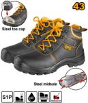 INGCO Bocanci Protectie Negri cu Varf Talpa Metalica 44 INGCO SSH04S1P. 44 (SSH04S1P.44)