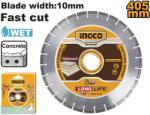 INGCO Disc Diamantat Segmentat Asfalt/Beton 405mmX25.4mm INGCO DMD044052 (DMD044052) Disc de taiere