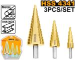 INGCO Set Burghie Conice 3buc INGCO AKSDS80401 (AKSDS80401) Burghiu