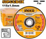 INGCO Disc Abraziv Ingco 115x1.0mm 50buc/cutie MCD1011550 (MCD1011550)