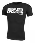 Force Tricou Force Sense negru print alb S