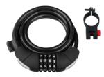 Force Lacat Force Lux spirala cod 180cm/8mm cu suport negru