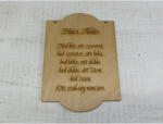  Natúr fa - Házi áldás tábla 21, 5x14, 5cm - kosarbolt