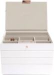 Stackers Casetă pentru bijuterii Stackers cvadruplă classic albă aur roz (74185)