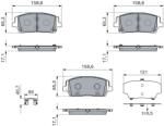 Bosch set placute frana, frana disc BOSCH 0 986 460 276 (0 986 460 276)