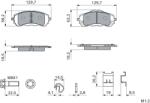 Bosch set placute frana, frana disc BOSCH 0 986 460 253 (0 986 460 253)
