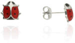 Fine Silver AG125027 - Ezüst beszúrós hattyú fülbevaló (AG125027)