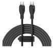 Baseus Pudding Series USB-C to USB-C 100W gyorstöltő és adatkábel, 1.2m, fekete P10355702111-B1