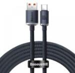Baseus Crystal Shine Series USB-A to USB-C gyorstöltő adatkábel, 100W, 2m, fekete CAJY000501