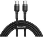 Baseus Cafule USB-C to USB-C PD 2.0 60W gyorstöltő és adatkábel, 2m, fekete/szürke CATKLF-HG1