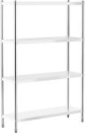 Royal Catering Rozsdamentes acél polc - 120 x 40 x 180 cm - Royal Catering - 200 kg (RCER-12040)