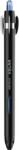 Writech Roller cu uscare rapida Velar Writech, 0.7mm, cerneala albastra, corp negru W-0201/12-07-EBlue