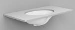 Ceramica Dolomite Agordo lavoar 58x42 cm ovale sub blat alb luciu D320101 (D320101)