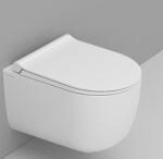 Ceramica Dolomite Mirto Round vas wc agăţat fără margine cu spălare turbionară alb lucios D474901 (D474901)
