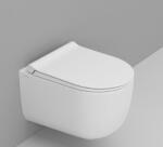 Ceramica Dolomite Mirto Round vas wc agăţat fără margine cu spălare turbionară alb mat D474941 (D474941)