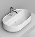 Ceramica Dolomite Noemi lavoar 65x40 cm ovale de blat alb mat D312041 (D312041)