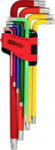 KS TOOLS RIBE Hajlított csavarhúzó készlet 4 mm, 5 mm, 6 mm, 8 mm, 10 mm, 12 mm, 14 mm, 16 mm, 18 mm 9 részes (151.4500) (151.4500)