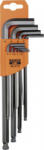 Bahco Hajlított csavarhúzó készlet 1.5 mm, 2 mm, 2.5 mm, 3 mm, 4 mm, 5 mm, 6 mm, 8 mm, 10 mm 9 részes (BE-9770) (BE-9770)