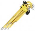 WorkPro TX T-profil stiftkulcs készlet T 10, T 15, T 20, T 25, T 27, T 30, T 40, T 45, T 50 (WP222008) (WP222008)