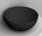 Ceramica Dolomite MOVE mosdótál 44x44 cm kerek mosdótálak fekete matt D310781 (D310781)