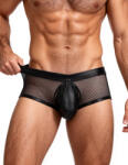 SuperLove Sexy Mesh Openable Crotch Men Boxer 259 Black S