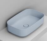 Ceramica Dolomite Noemi mosdótál 62x38 cm négyszögletes mosdótálak kék matt D311071 (D311071)