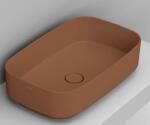 Ceramica Dolomite Noemi mosdótál 62x38 cm négyszögletes mosdótálak barna/bézs matt D311061 (D311061)