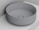 Ceramica Dolomite Noemi mosdótál 44x44 cm kerek mosdótálak szürke/kő matt D310545 (D310545)