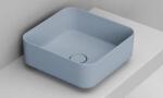 Ceramica Dolomite Noemi mosdótál 40x40 cm négyzet mosdótálak kék matt D311771 (D311771)