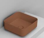 Ceramica Dolomite Noemi mosdótál 40x40 cm négyzet mosdótálak barna/bézs matt D311775 (D311775)