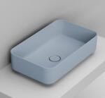Ceramica Dolomite mosdótál 60x36 cm négyszögletes mosdótálak kék matt D311171 (D311171)