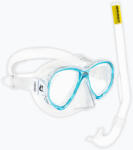 CRESSI Set de snorkeling pentru copii Cressi Perla Jr + Minigringo clear/aquamarine