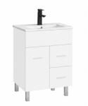 Leziter Neo 60 dulap de baie inferior cu chiuvetă alb-alb (NEO60AFF)