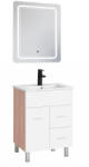 Leziter Neo Vision 60 complet mobilier baie sonoma stejar-alb (NEOVIS60STF)