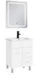 Leziter Neo Vision 60 mobilier de baie complet alb-alb (NEOVIS60FF)