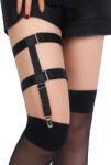 SuperLove Sexy Double Suspender Garters 2158 Black
