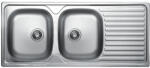Laveo ORION 2CS kétmedence csepptálcás inox mosogató szifonnal (SKO_021T) - modernkonyha