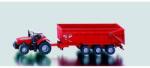 SIKU Farmer - Tractor Massey Ferguson cu remorca, scara 1: 87 (1844)