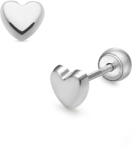Lisa Jewelry for Kids kis szív gyerek fülbevaló gömbzárral (JTAG-0325-18)