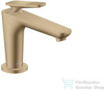 Hansgrohe AXOR CITTERIO C 90 hidegindításos mosdó csaptelep négyszög metszéses fogantyúval, nem zárható leeresztővel, szálcsiszolt bronz 49021140 (49021140)