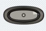 RIHO OVAL solid surface szabadonálló kád 175x80 frosted smoke színben (B152003F01)