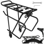Trizand 25 kg-os alumínium csomagtartó kerékpárra 38x13, 5x35cm oldaltáskákhoz