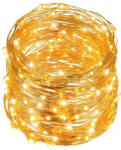 Purlov Fényfüzér, 100 LED, melegfehér, drót égősor, 10 méter