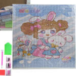 Malatec Kreatív gyémántszemes ANIME KÉP hímző szett 30*30cm