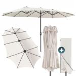 Kingsleeve MIAMI dupla napernyő, 460 × 270 cm, bézs Kingsleeve