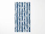  Prosop de plaja cu uscare rapida NAUVIA albastru-alb 70 x 140 cm, 100% microfibra Prosop