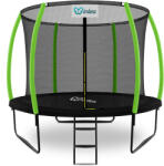 INLEA ULTIMATE Jump Trambulin belső védőhálóval 305 cm - fekete/világoszöld (IN01-0010-GR) - kertaktiv