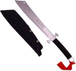 DEPOX Maceta de vanatoare, Asian Level, 57 cm, otel inoxidabil, teaca inclusa, argintiu (0941)